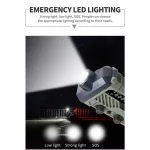 Portable Hand Radio Solar Crank Dynamo Multifunktionale AM FM LED Flashlight SOS Alarm Solar Charge 2000mAh Power Bank Emergency - Image 11