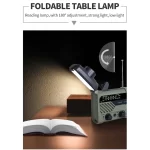 Portable Hand Radio Solar Crank Dynamo Multifunktionale AM FM LED Flashlight SOS Alarm Solar Charge 2000mAh Power Bank Emergency - Image 12